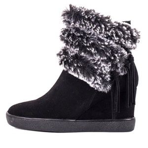 Valdini Fur Boot with Waterproof Suede